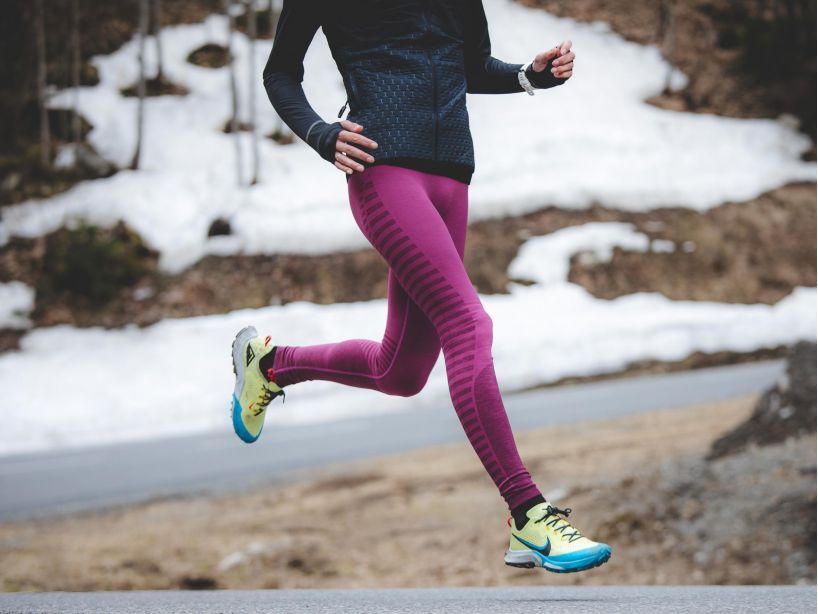 WINTER RUN LEGGING W - AMARANTH